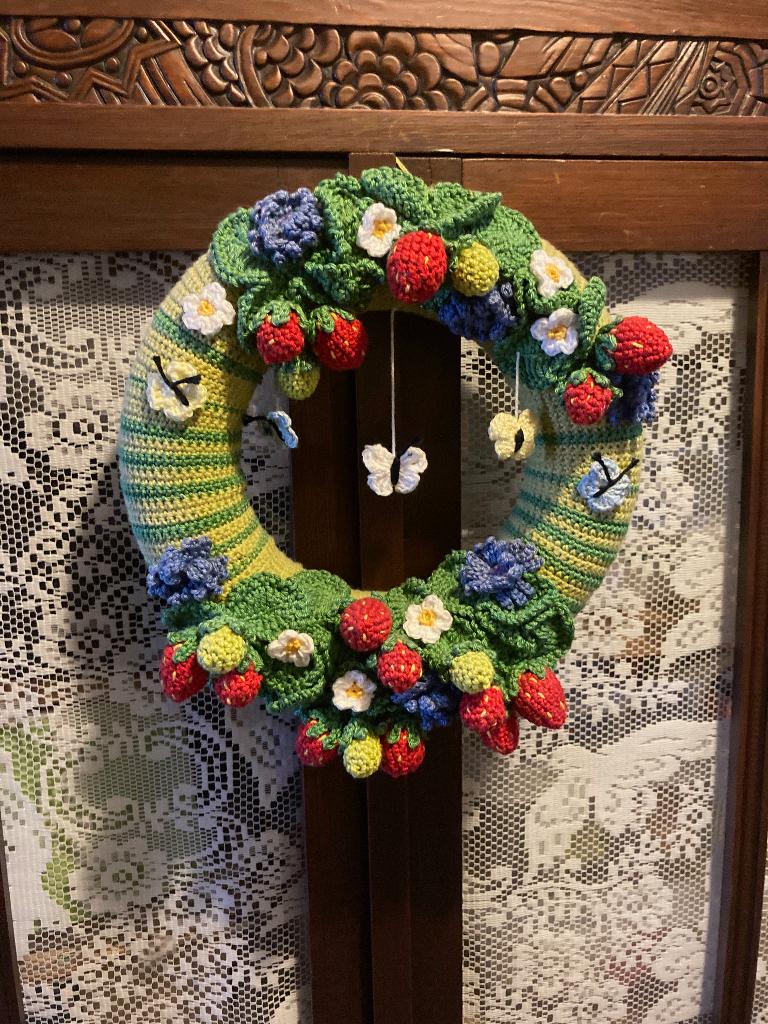 Gehaakte lentekrans - handwerk, Hobby & Loisirs créatifs, Tricot & Crochet, Enlèvement ou Envoi