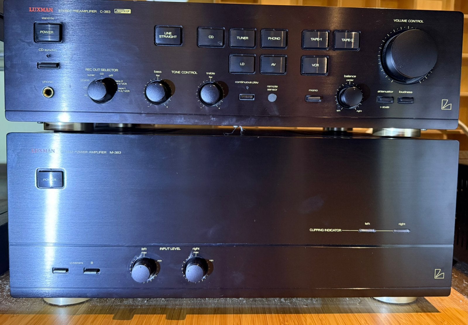 LUXMAN C383+M383, Audio, Tv en Foto, Versterkers en Ontvangers, Ophalen, Gebruikt