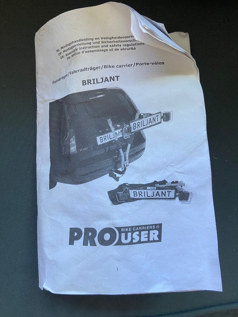 Fietsendrager voor 2 fietsen, Ophalen, 2 fietsen, Zo goed als nieuw, Trekhaakdrager