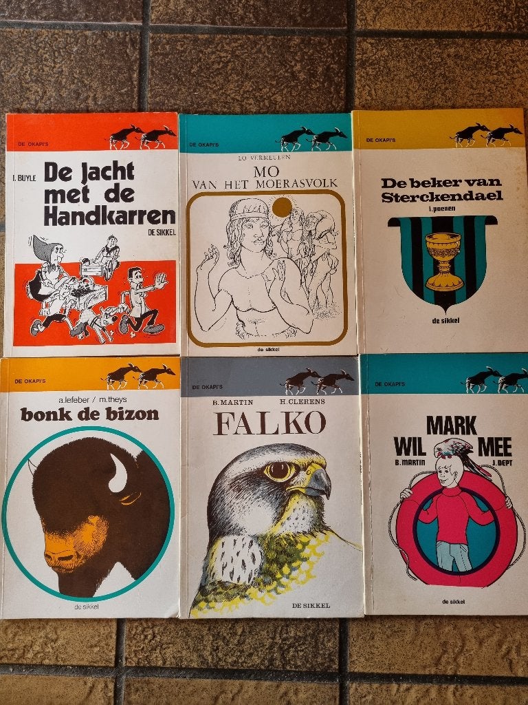 6 boekjes   De okapi's, Gelezen, Fictie algemeen, Ophalen of Verzenden, Diverse Auteurs