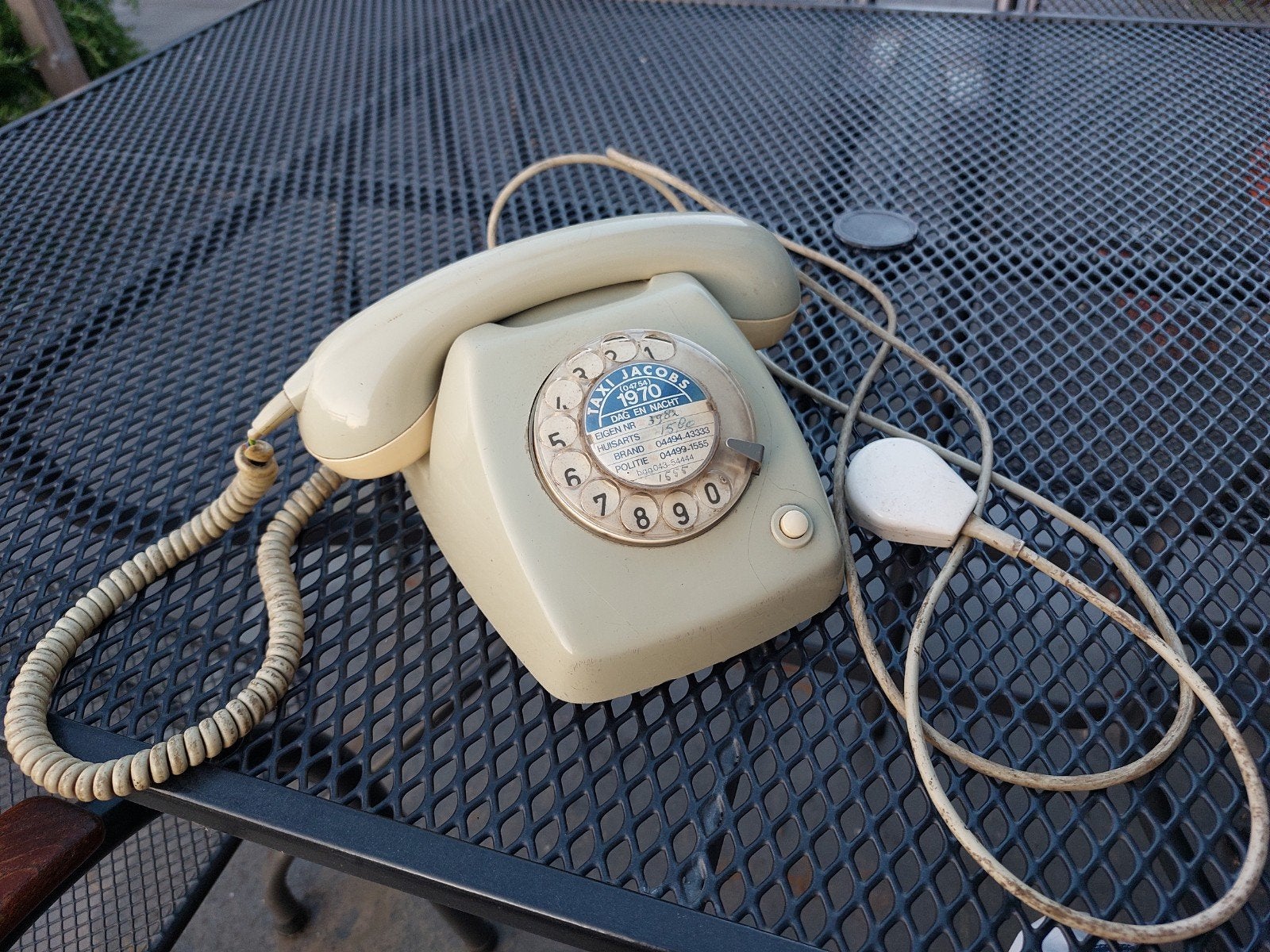 Vintage PTT T65 draaischijf telefoon , jaren 70, Telecommunicatie, Vaste telefoons | Niet Draadloos, Ophalen of Verzenden, Gebruikt