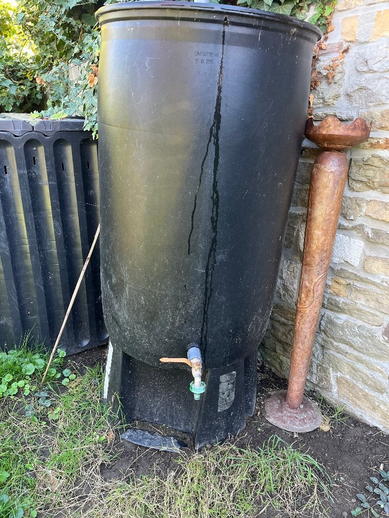 Fut récupérateur eau de pluie, Jardin & Terrasse, 150 litres ou plus, Comme neuf, Synthétique, Enlèvement