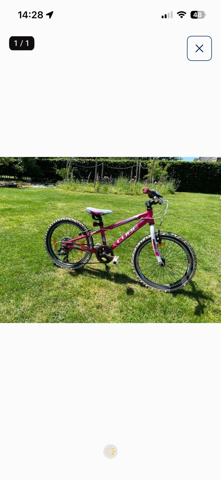 Cube fiets top staat, Vélos & Vélomoteurs, Vélos | BMX & Freestyle, Comme neuf, Aluminium, Enlèvement