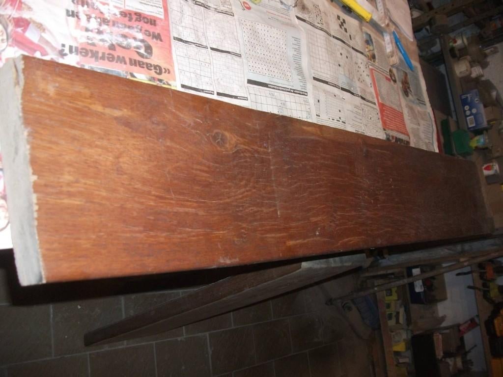 eiken balk,120x19x4cm,, Ophalen, 25 tot 50 mm, Eiken, Zo goed als nieuw