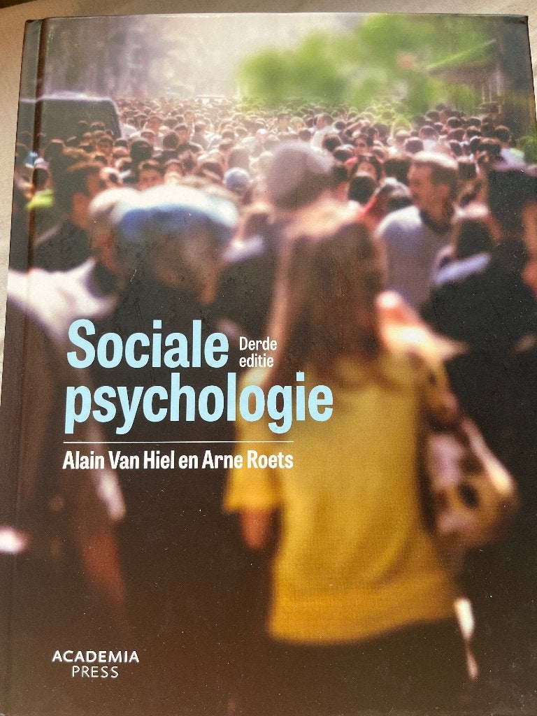 sociale psychologie- Alain van Hiel, Boeken, Ophalen of Verzenden, Nieuw
