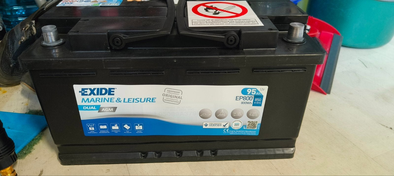 Leefbatterij Exide AGM 95AH, Ophalen
