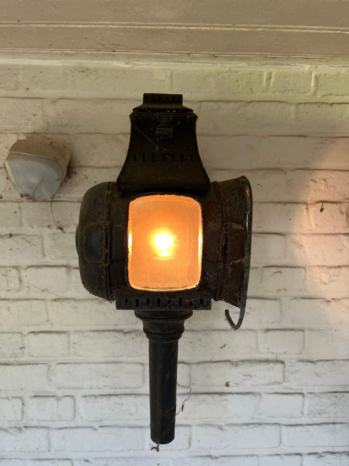3 paar werkende koetslampen lampen decoratief landelijk, Huis en Inrichting, Lampen | Wandlampen, Ophalen, Zo goed als nieuw