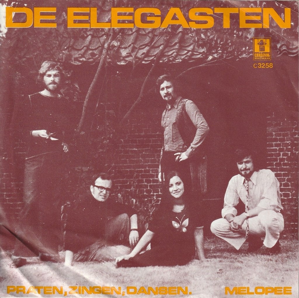 De Elegasten - Praten, zingen , dansen, Cd's en Dvd's, Gebruikt, Fotohoes, 7 inch, Ophalen of Verzenden