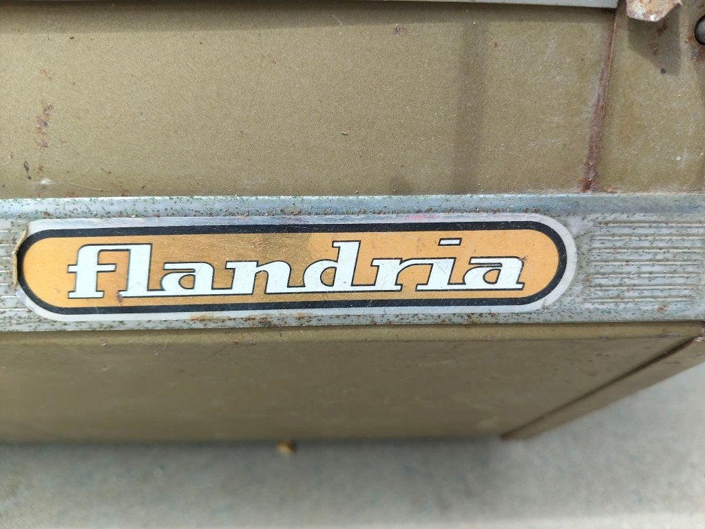 vintage gaskachel van het bekende Belgische merk Flandria., Maison & Meubles, Poêles, Enlèvement, Autoportant, Gaz, Utilisé