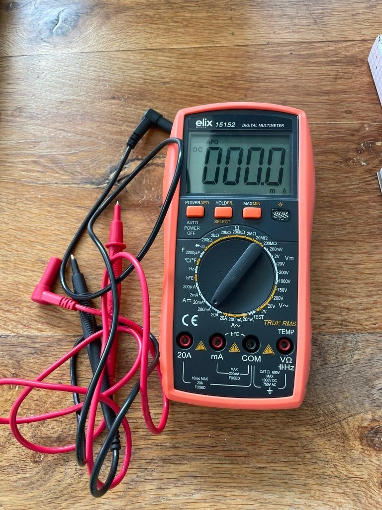 Digitale multimeter Elix 15152, Doe-het-zelf en Bouw, Meetapparatuur, Zo goed als nieuw, Multimeter, Ophalen