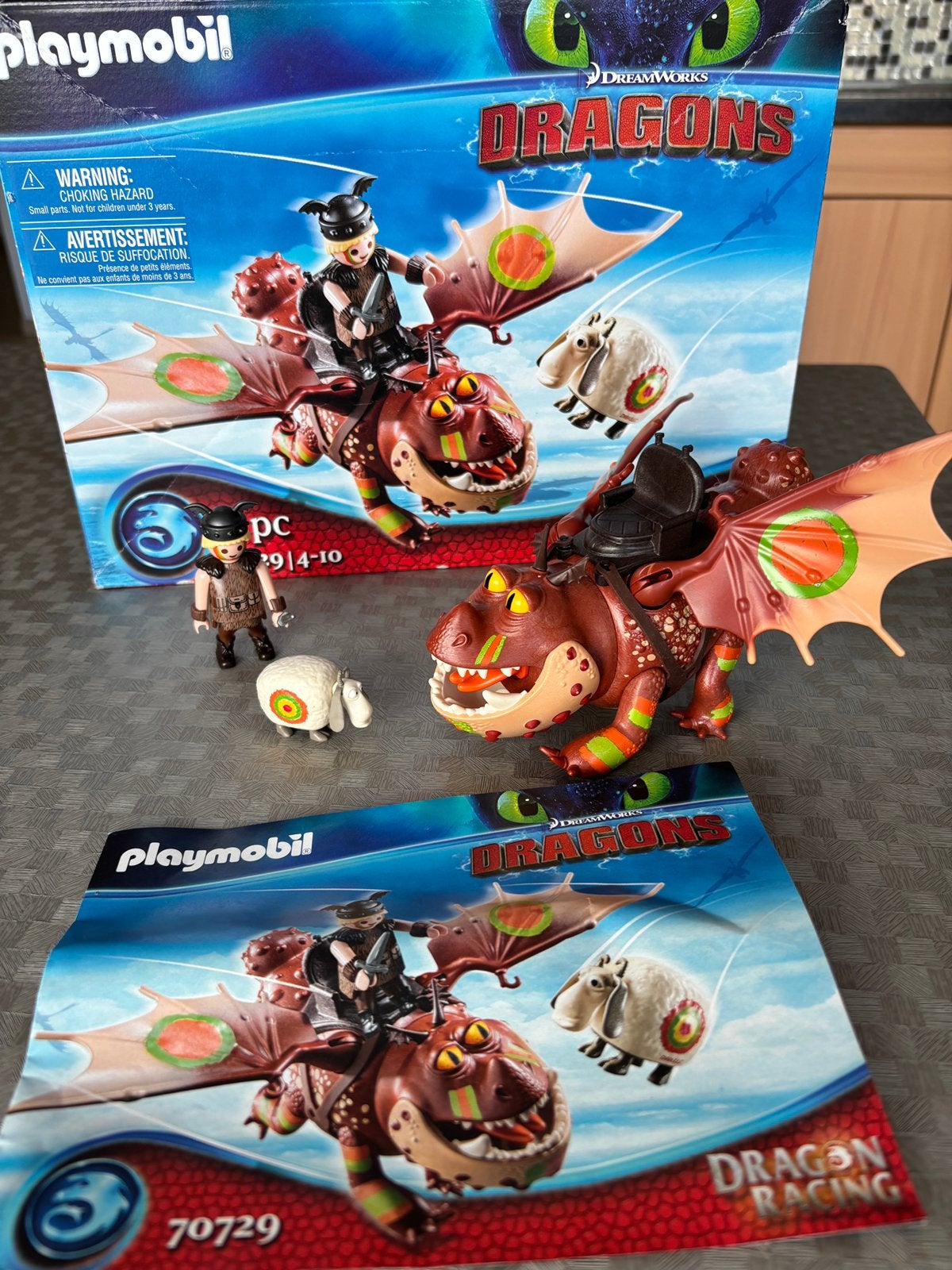PLAYMOBIL Dragons Dragon Racing - 70729, Kinderen en Baby's, Speelgoed | Playmobil, Ophalen, Complete set, Zo goed als nieuw, Dragons