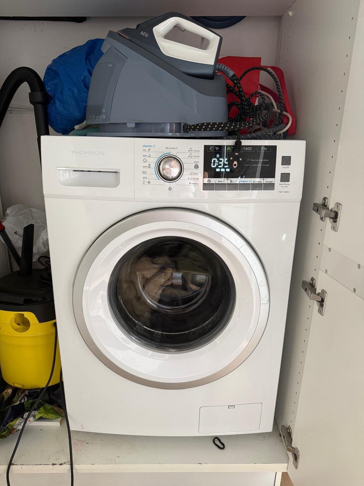 Wasmachine thomson TVW140EU, 6 tot 8 kg, Ophalen, Gebruikt, Voorlader