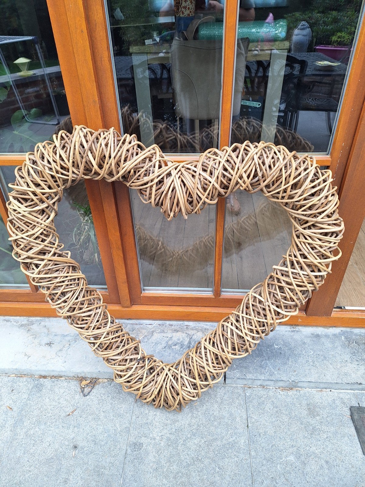 grand cœur en osier, Ophalen, Rotan, Zo goed als nieuw, 100 cm