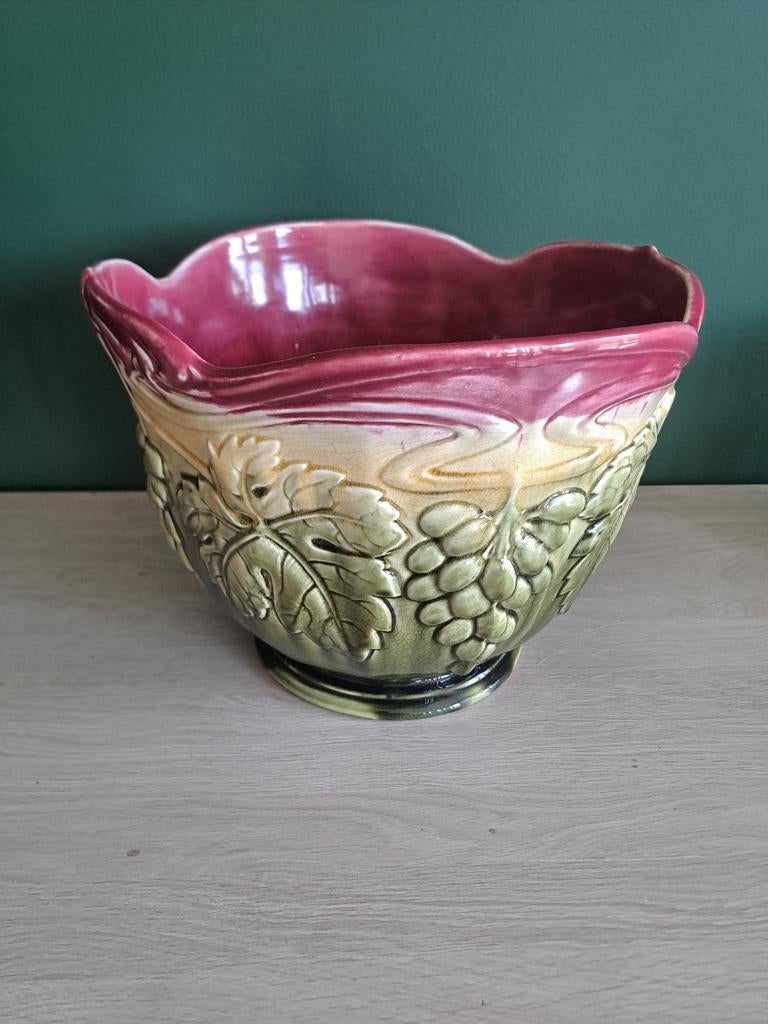 Vintage Art Nouveau Keramiek Bloempot 1046-3, Antiek en Kunst, Ophalen