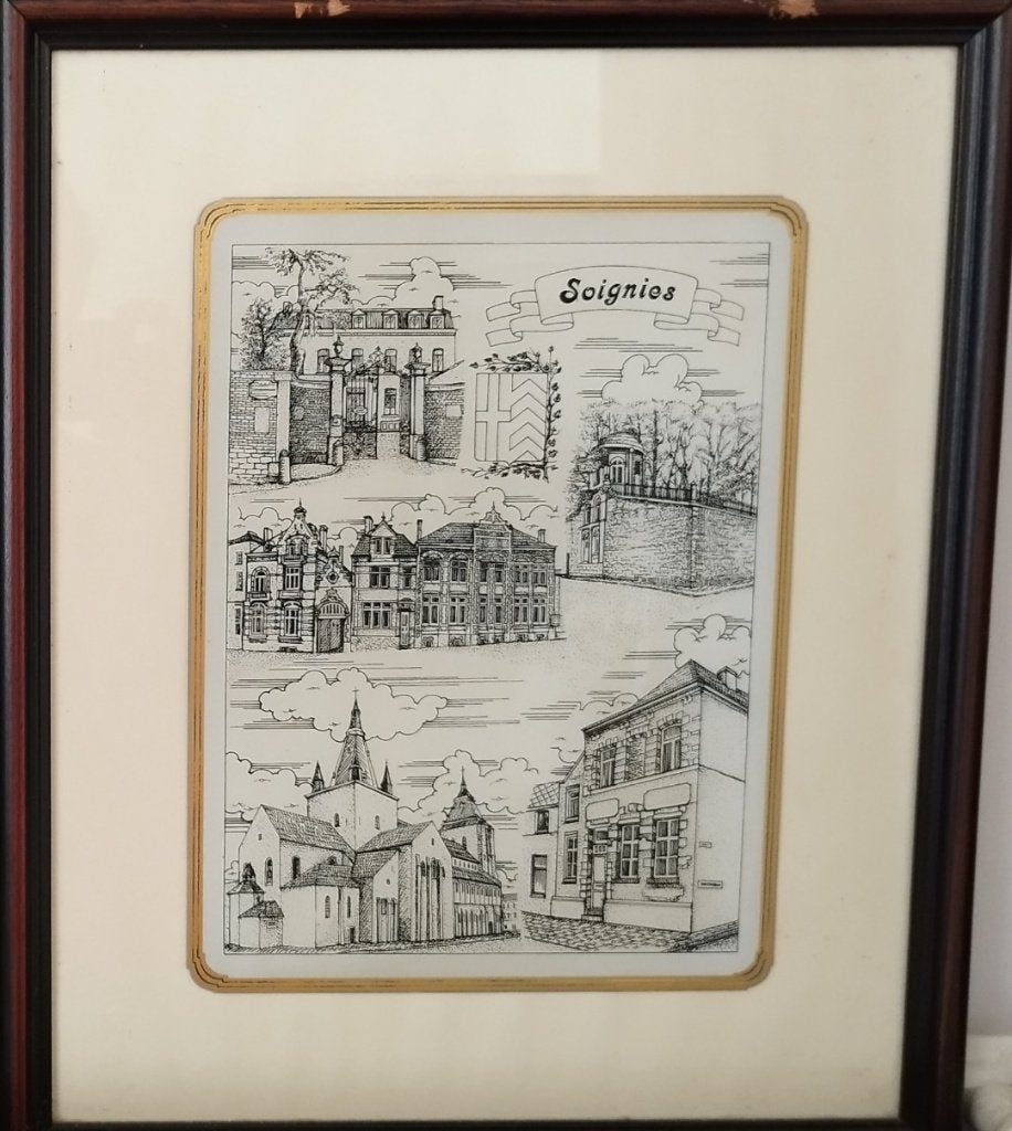 Gravures sur verre David Helaut, Antiquités & Art, 46 cm, 1950 - 1999, Gravure, Signé