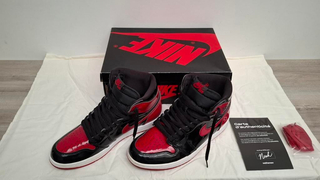 Air Jordan 1 Retro HighOG Bred Patent in zeer goede staat 41, Kleding | Dames, Schoenen