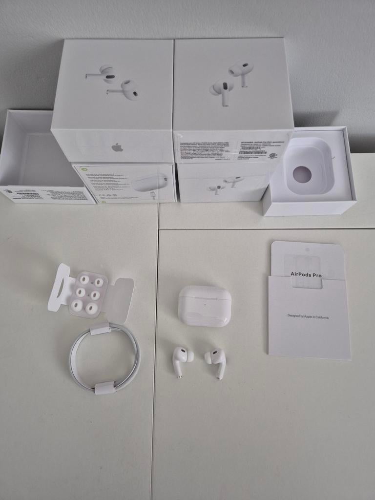Airpods pro 2 neufs dans leur boîte avec suppression active, Neuf, Enlèvement ou Envoi, Réduction active du bruit, Apple