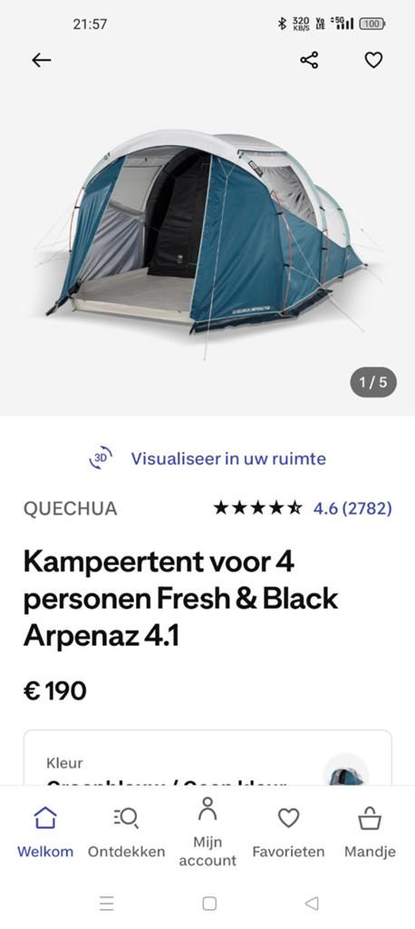 Decathlon 4.1 aprenaz fresh and black, Ophalen