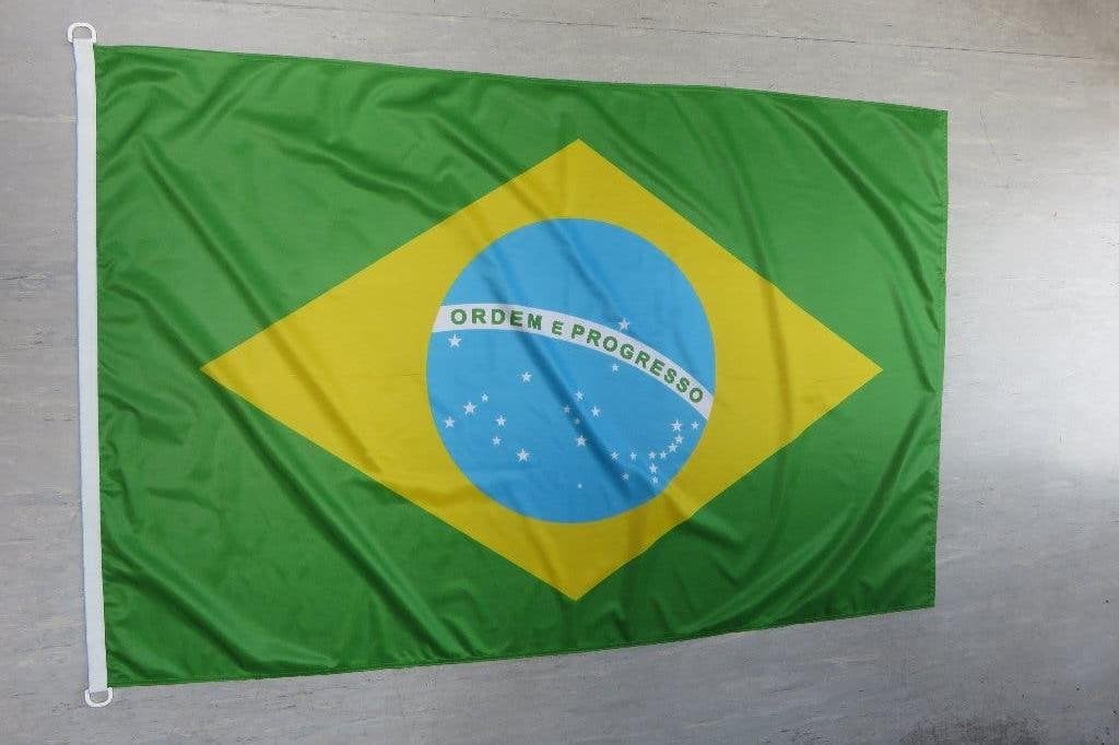 Brazilië vlag 100 X 150 cm, Ophalen of Verzenden, Nieuw
