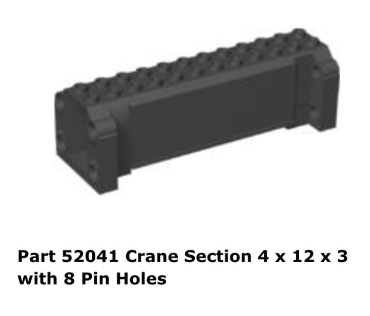 GEZOCHT: Crane Section - Black - 52041, Ophalen of Verzenden, Zo goed als nieuw, Lego, Architecture