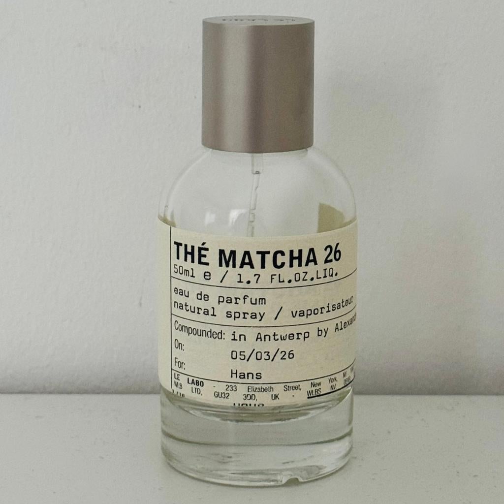 THE MATCHA 26 LE LABO 50ML PARFUMFLES LEEG PERFECTE STAAT, Handtassen en Accessoires, Uiterlijk | Parfum, Ophalen of Verzenden