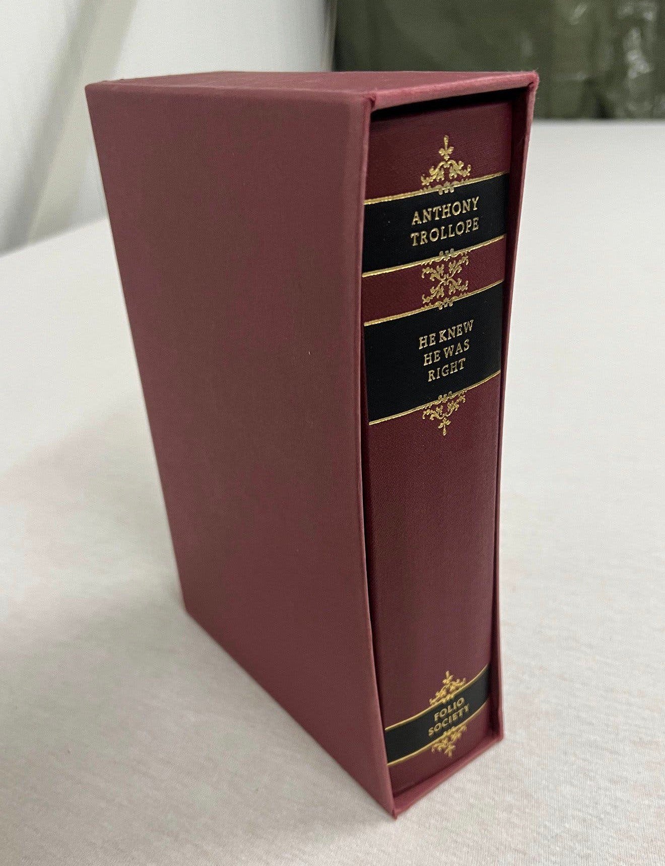 HE KNEW HE WAS RIGHT Anthony Trollope FOLIO SOCIETY boek, Ophalen of Verzenden, Zo goed als nieuw