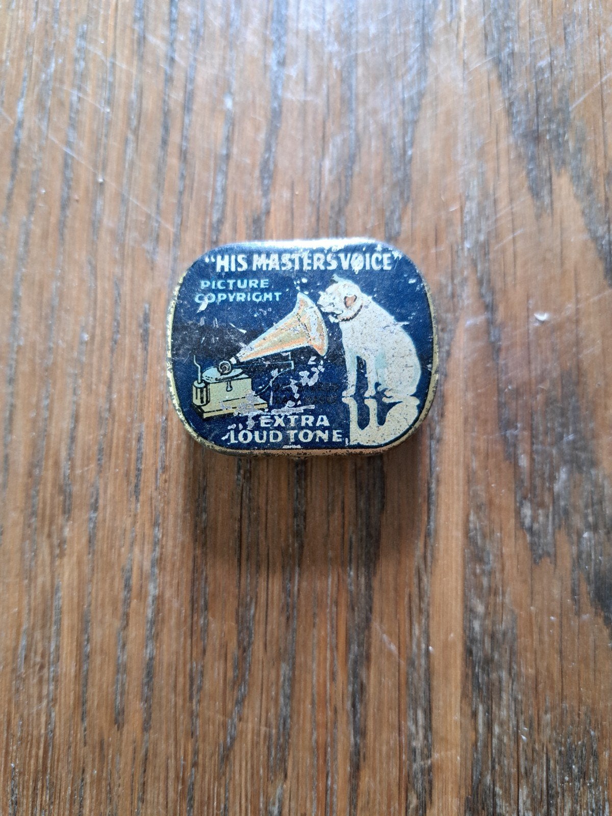 Vintage blikje naalden grammofoon, Antiquités & Art, Enlèvement