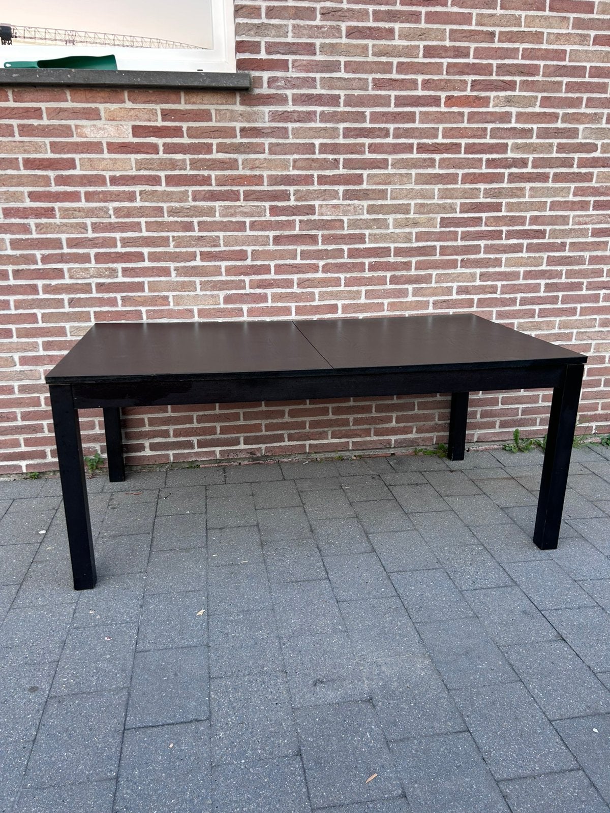 Uitschuifbare eettafel, Ophalen of Verzenden, Zo goed als nieuw