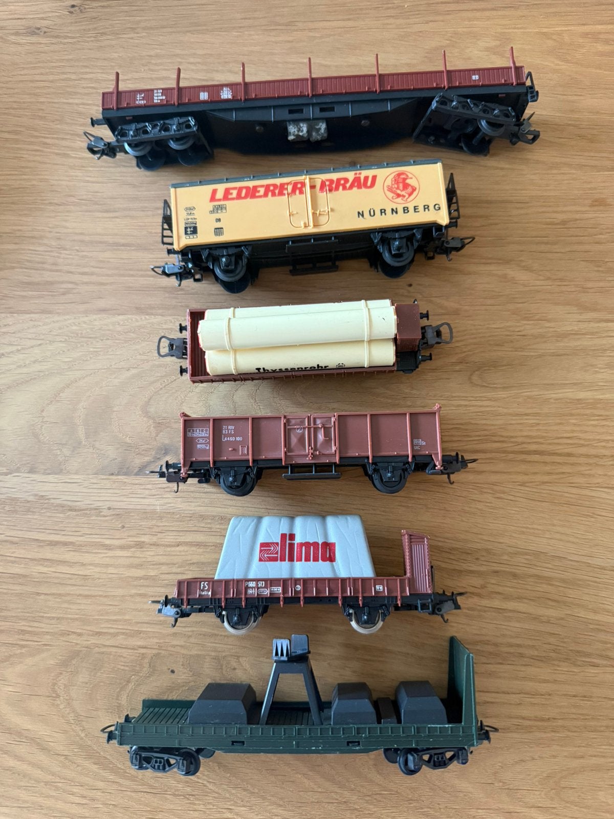 6 lima goederenwagons, Ophalen of Verzenden, Zo goed als nieuw, Wagon, Lima