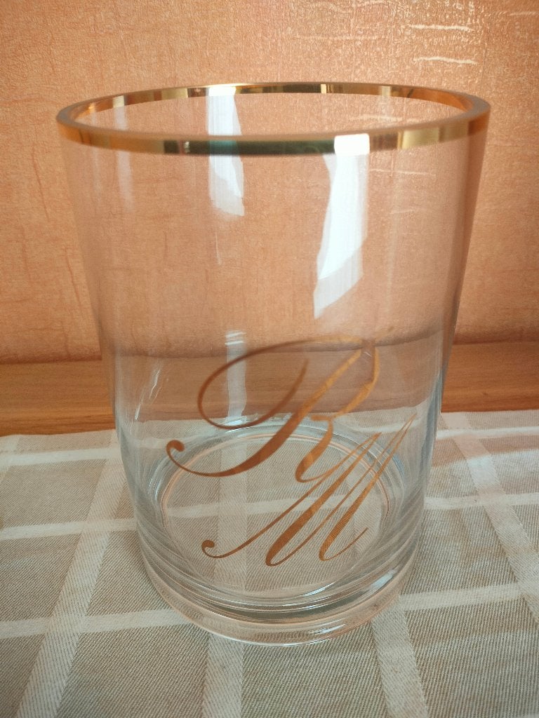 kandelaar windlicht vaas glas Rivièra Maison mama verjaardag, Ophalen of Verzenden, Zo goed als nieuw, Kandelaar