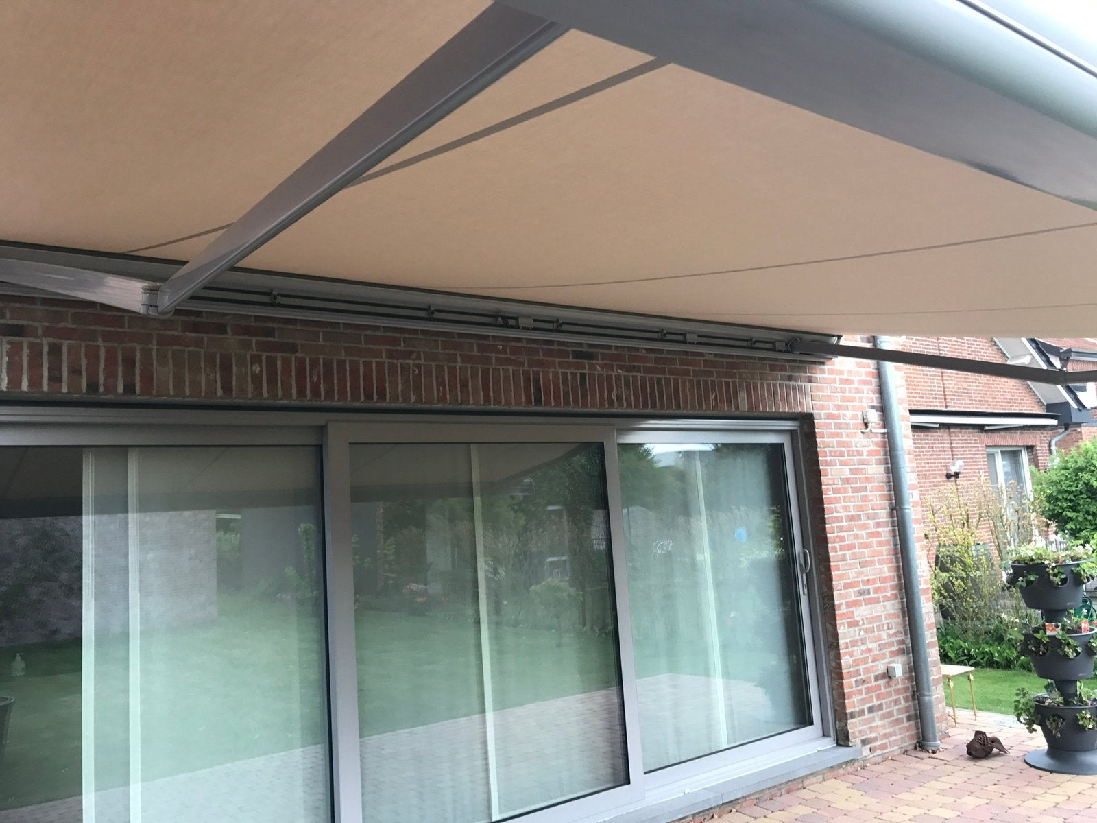 Brustor zonneluifel, knikarmscherm, Tuin en Terras, Schaduwdoeken, Ophalen, Gebruikt