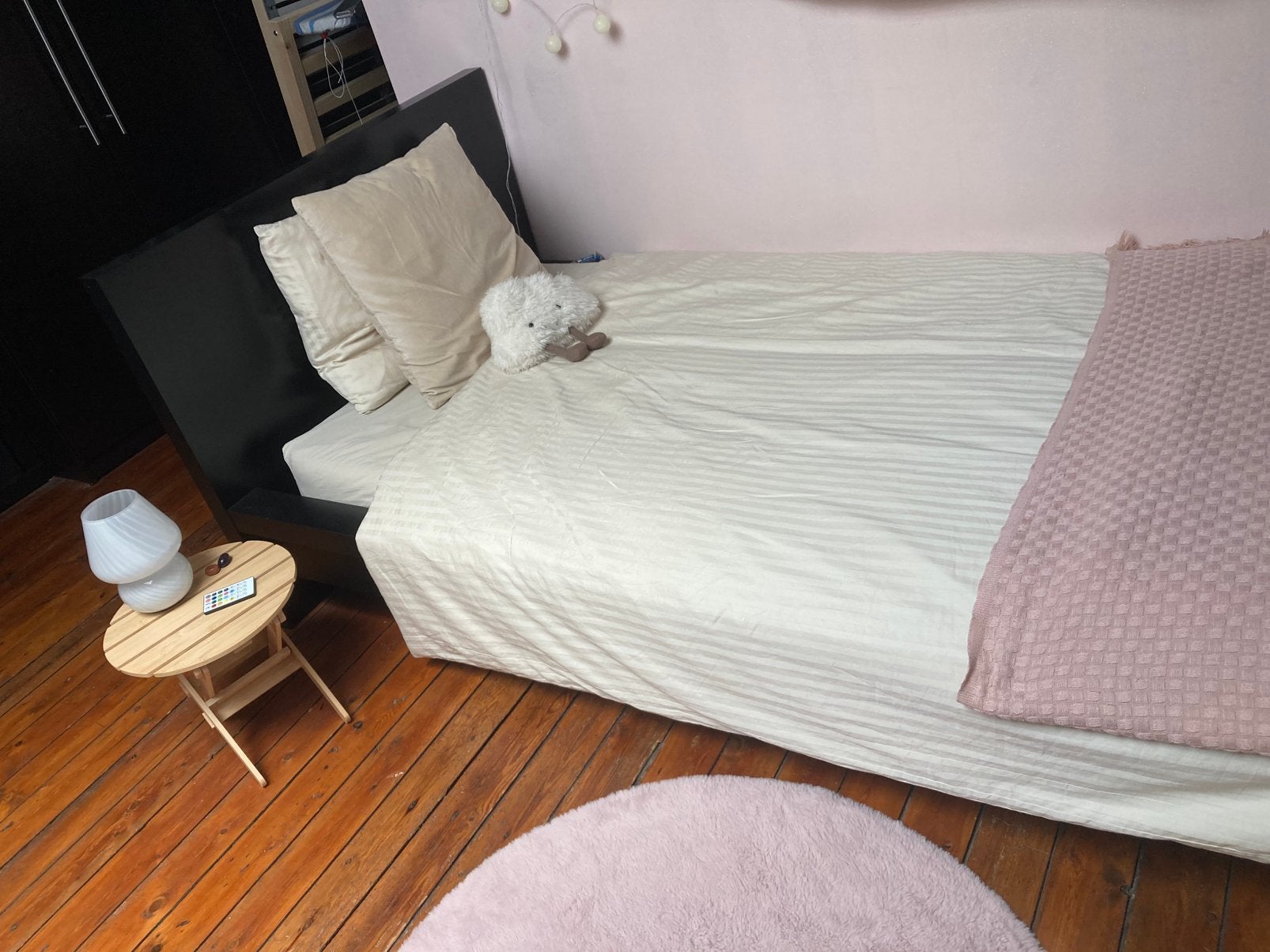Lit Malm (ikea) 90x200 COMPLET, Maison & Meubles, 90 cm, Brun, Enlèvement, Utilisé