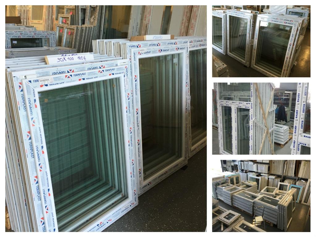 PVC-FRAME MET DUBBELE BEGLAZING — GROTE VOORRAAD, Doe-het-zelf en Bouw, Deuren en Vliegenramen, Nieuw, Ophalen