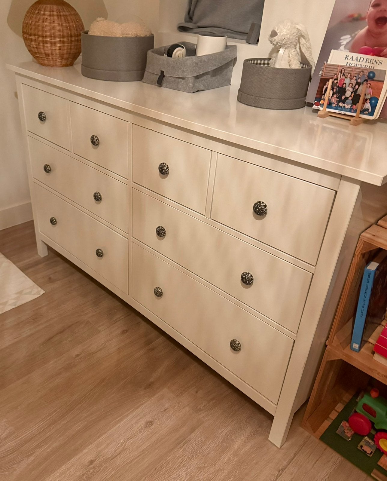 Mooie witte dressoirs 160cm lang te koop, Enlèvement, Comme neuf