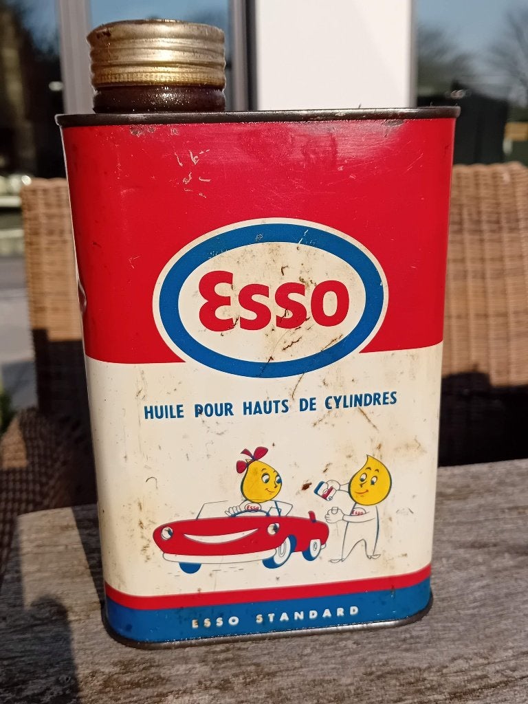 bidon d'huile décorative rare ESSO Upper Motor Lubricant, Collections, Enlèvement ou Envoi, Utilisé