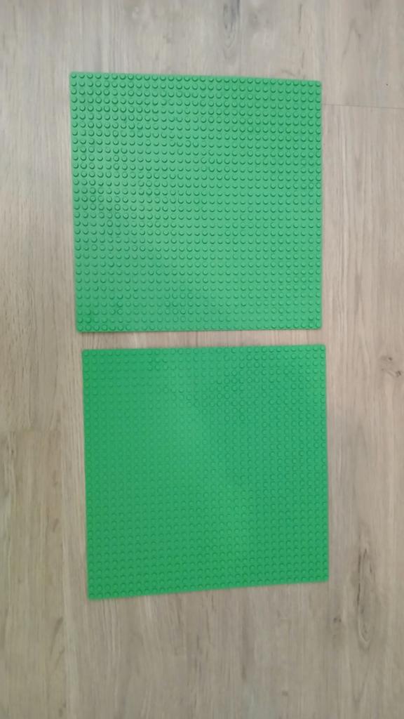 2x groene lego plaat, Ophalen, Lego