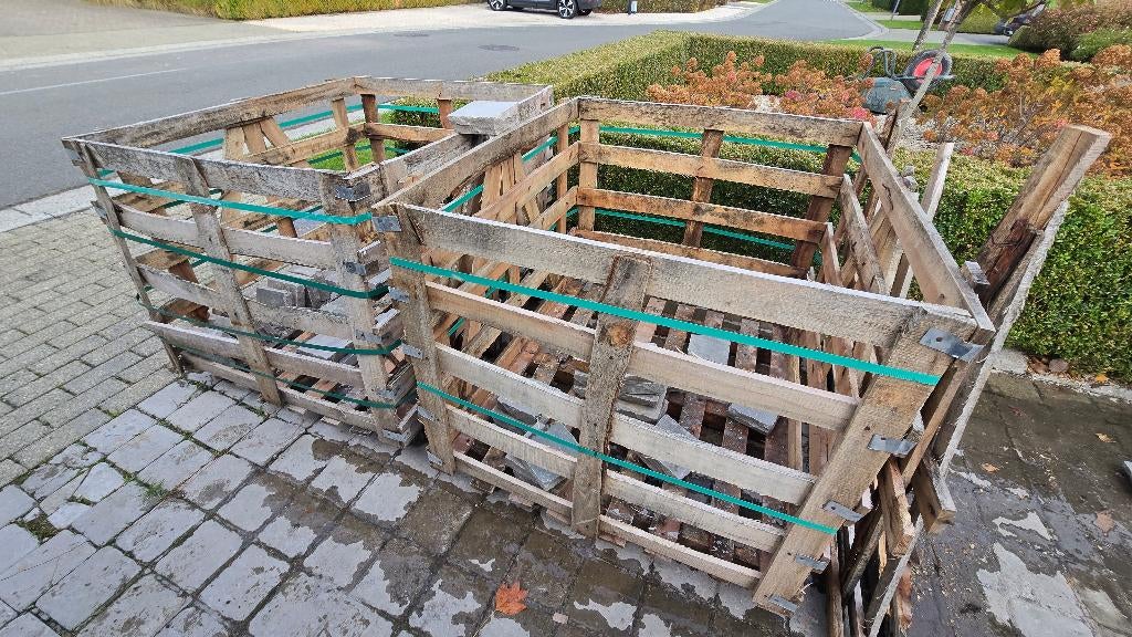 GRATIS 3 houten kratten, Enlèvement