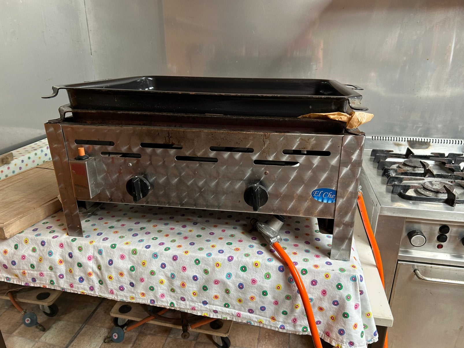 Plancha professionnel au gaz, Enlèvement, Comme neuf, Gaz