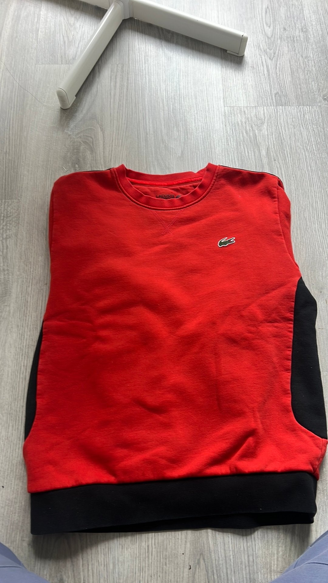 Lacoste trui, Ophalen of Verzenden, Zo goed als nieuw, Maat 46 (S) of kleiner, Rood