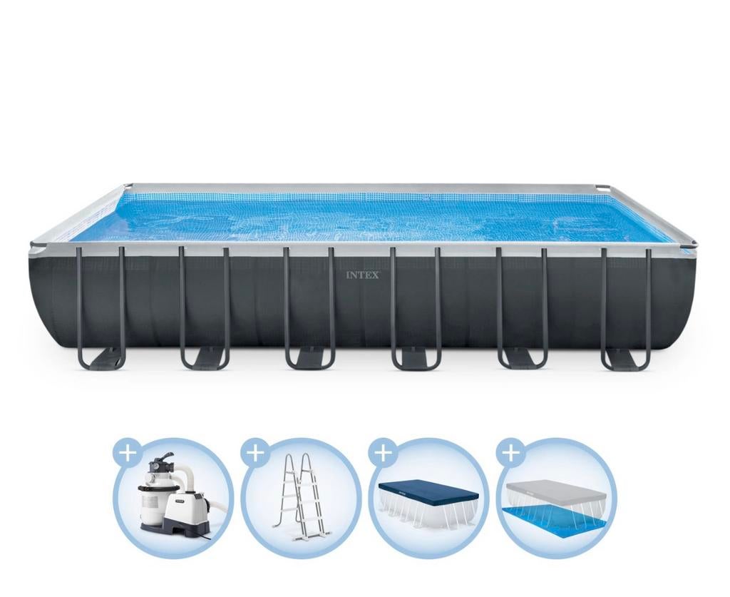 Nieuw in doos Intex Ultra XTR Frame Rectangular 732 x 366, Tuin en Terras, Rechthoekig, Ophalen, 120 cm of meer, 300 cm of meer