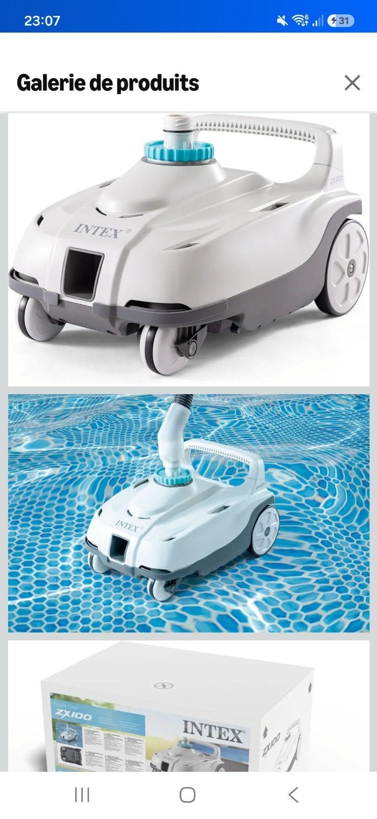 Aspirateur de fond piscine intex neuf, Enlèvement ou Envoi