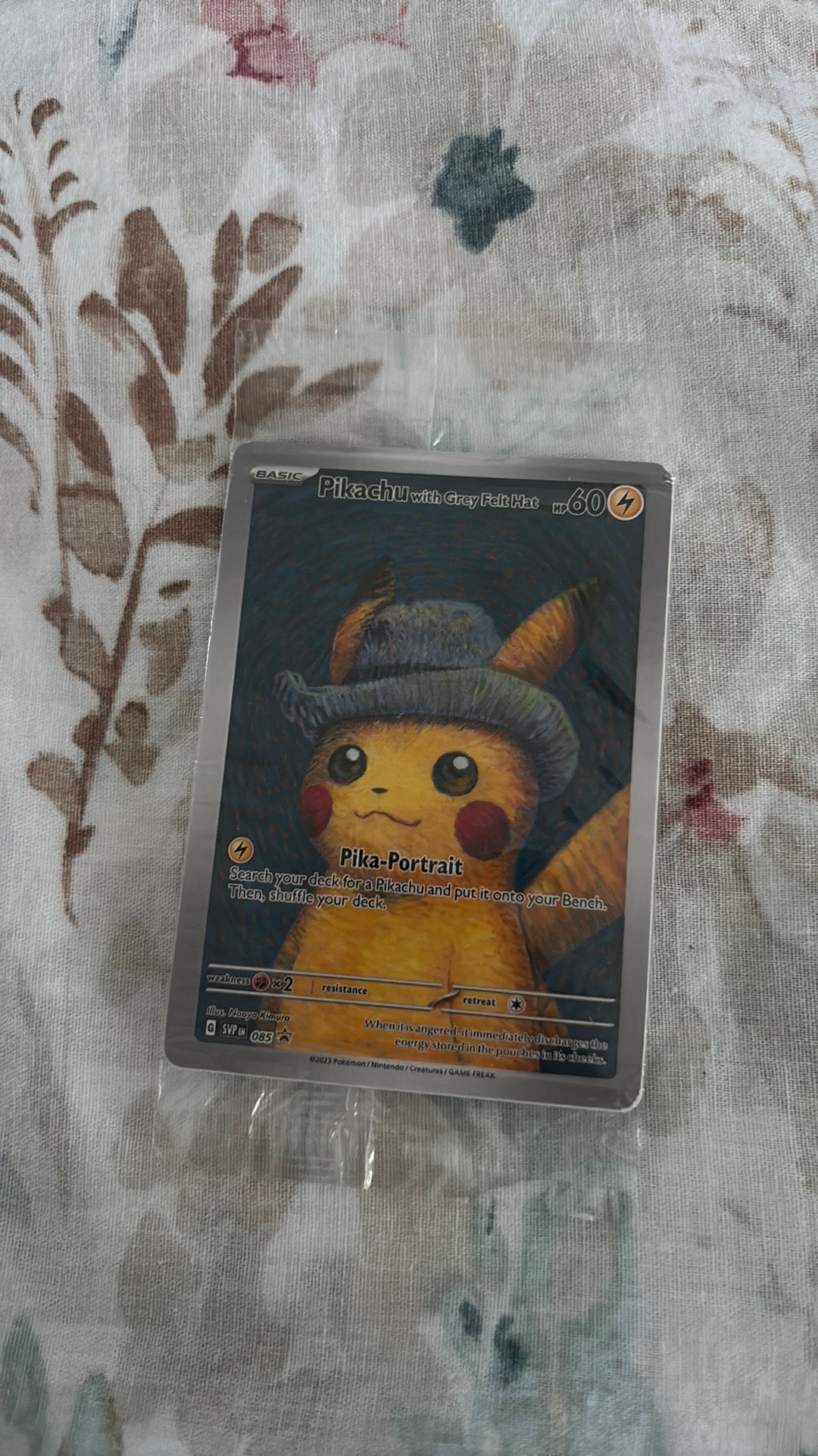 Pikachu avec chapeau en feutre gris - scellé, Enlèvement ou Envoi, Neuf