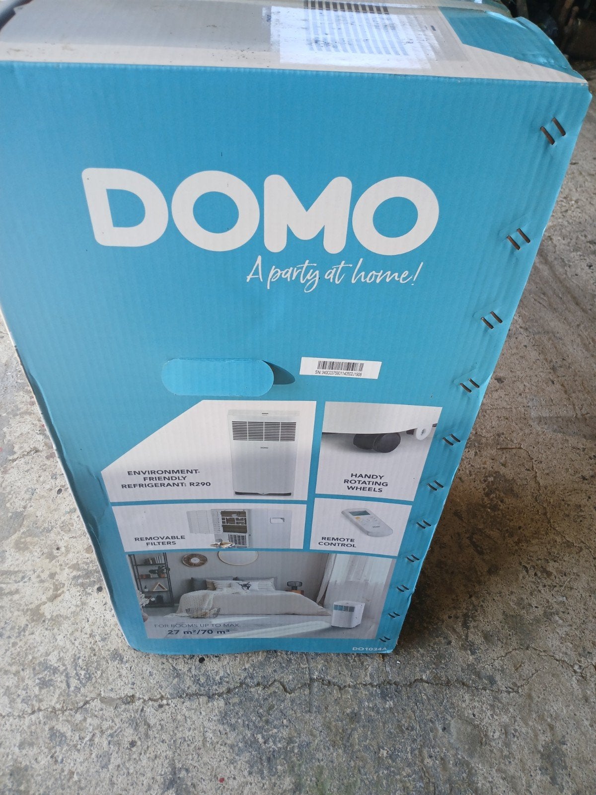 Domo mobiele airconditioner, Elektronische apparatuur, Zonnebanken en Gezichtsbruiners, Ophalen, Nieuw