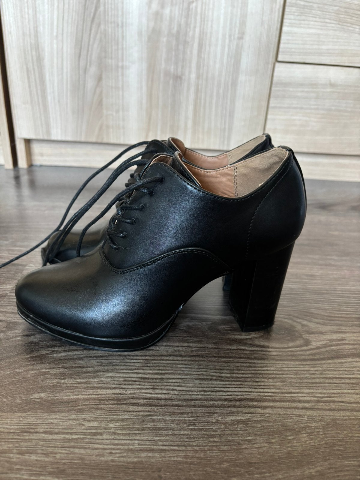 Anna Field enkellaarsjes met hoge hak, Ophalen, Zwart, Zo goed als nieuw, Schoenen met hoge hakken