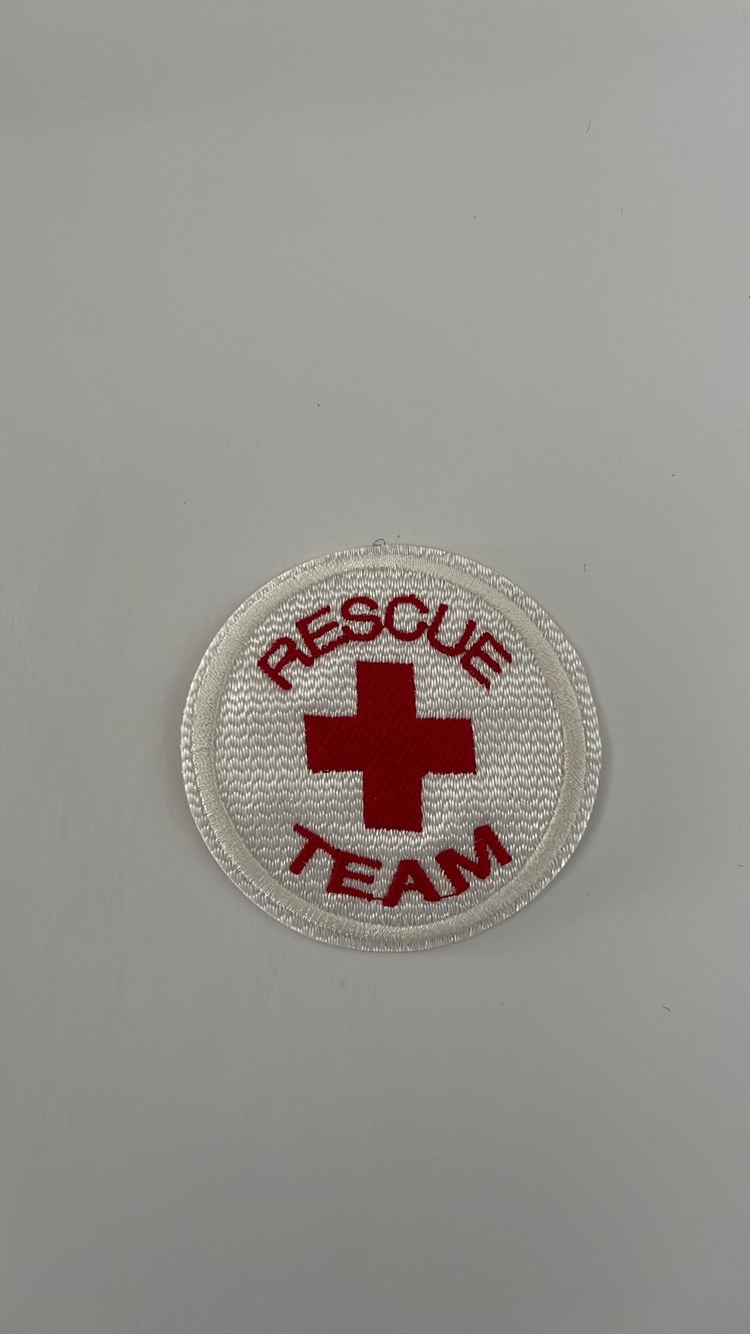 Patch Rode Kruis Rescue Team, Ophalen of Verzenden, Overige soorten, Embleem of Badge