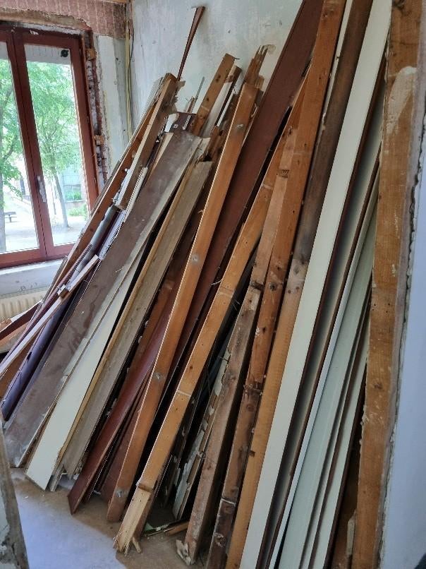 afbraak hout, Bricolage & Construction, Bois & Planches, Enlèvement, Moins de 25 mm, 200 à 250 cm, Planche