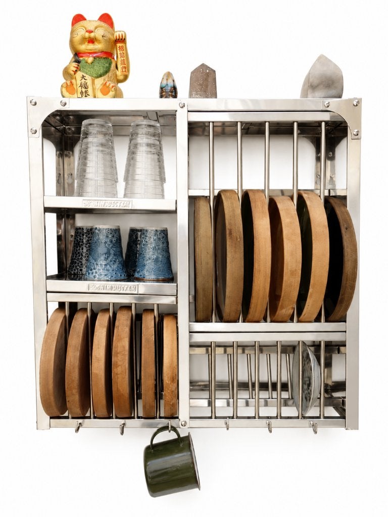 Égouttoir INDE Étagères Vaisselier Cuisine 60x60 cm - BOMBAY, Maison & Meubles, Envoi, Neuf, Industriel