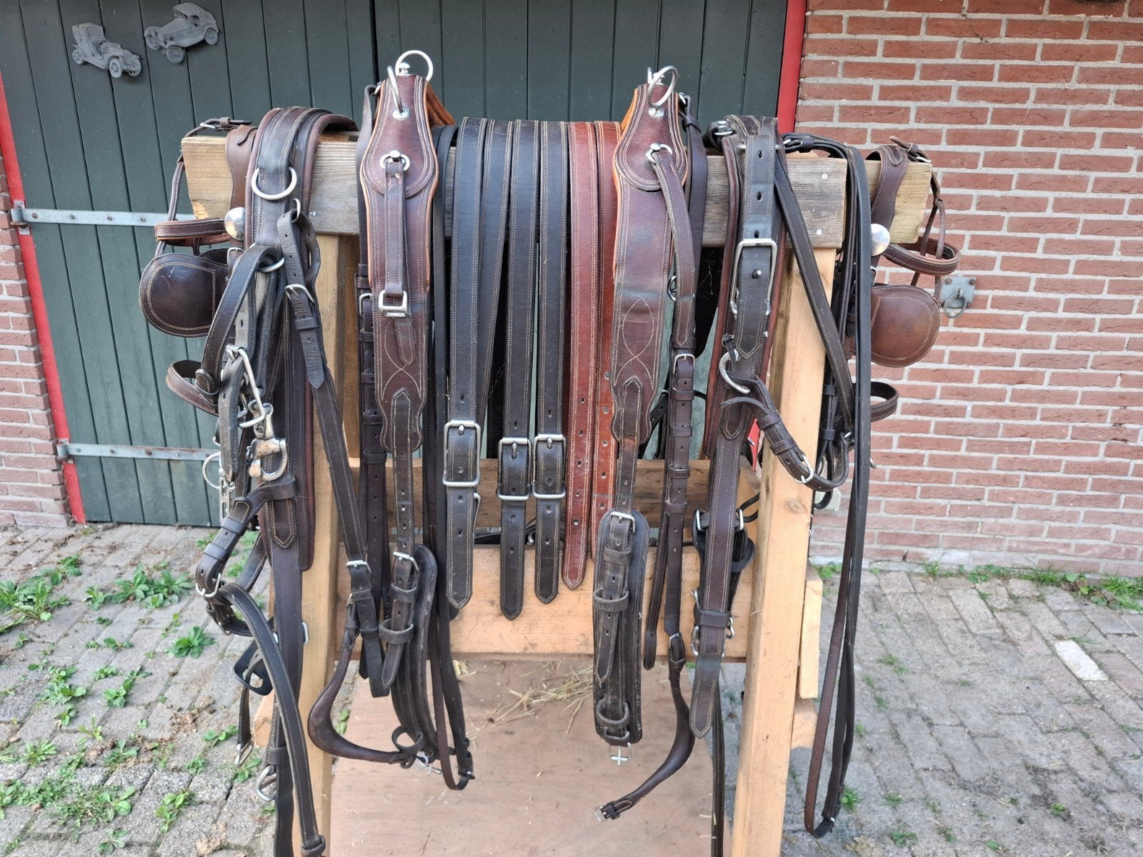 2 span borsttuig, Dieren en Toebehoren, Ophalen of Verzenden, Borsttuig, Full