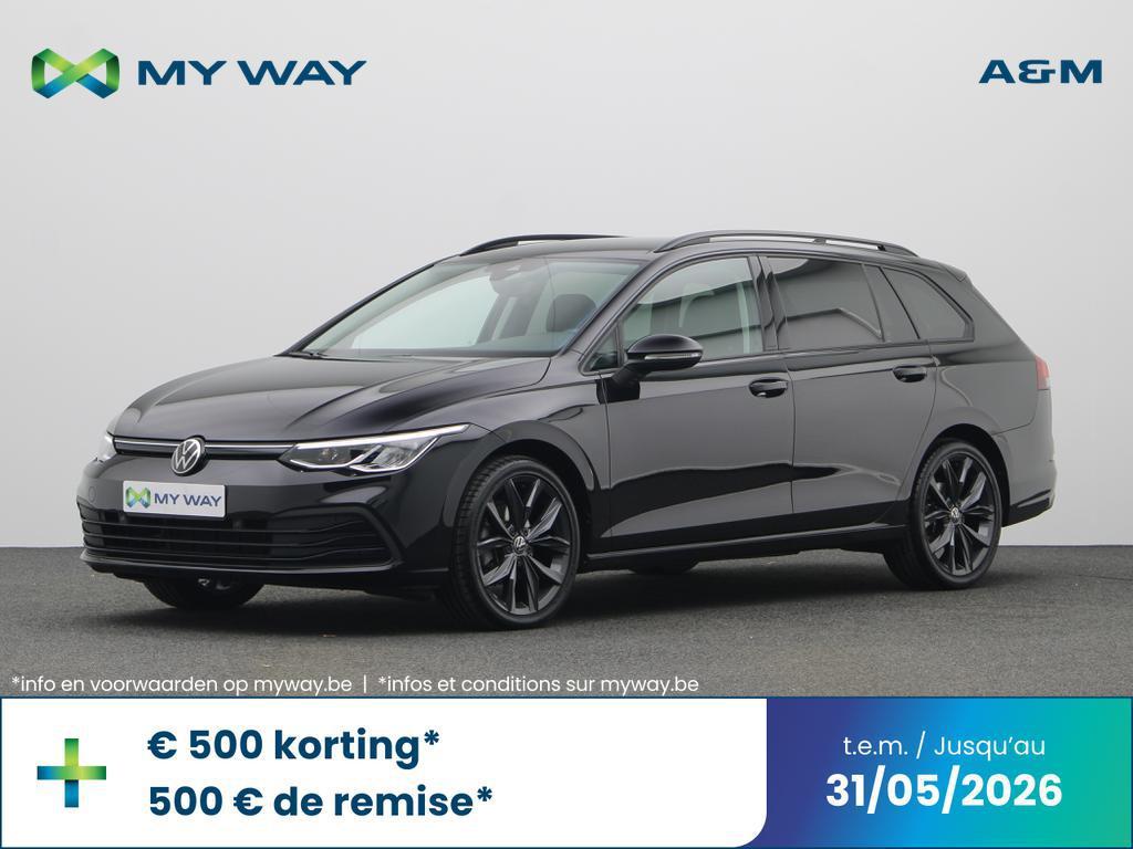 Volkswagen Golf VIII SW Golf SW 1.5 eTSI Life Business OPF D, Automaat, Navigatiesysteem, Zwart, https://public.car-pass.be/vhr/7650f2d1-c2cf-4a68-bac8-11ac1ceabece