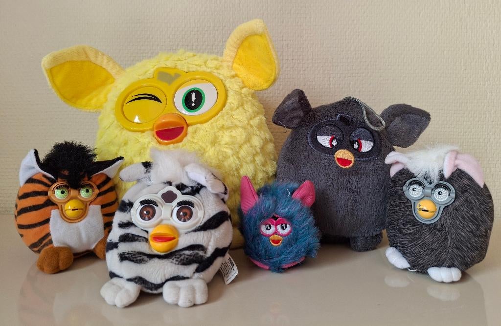 6 Vintage Furby's, Verzamelen, Ophalen of Verzenden, Zo goed als nieuw